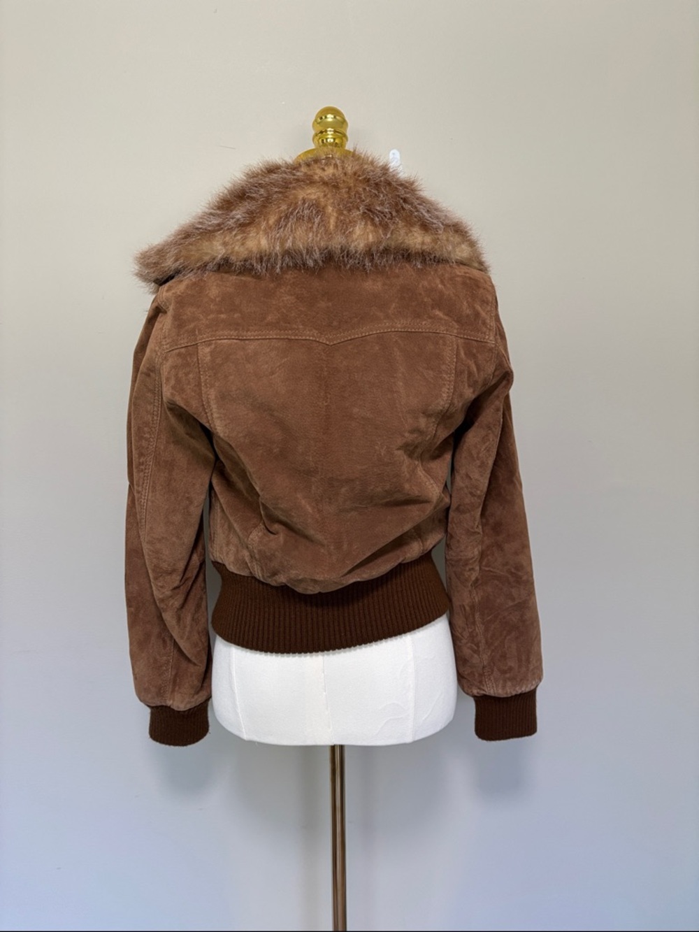 Guess Bomber Jacket with Faux Fur Collar - Picture 2 of 4
